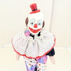 Retro porcelain clown doll